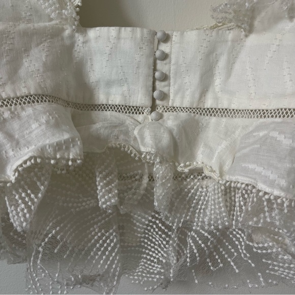 ACLER Basque Ruffle Top - Ivory - Picture 10 of 12